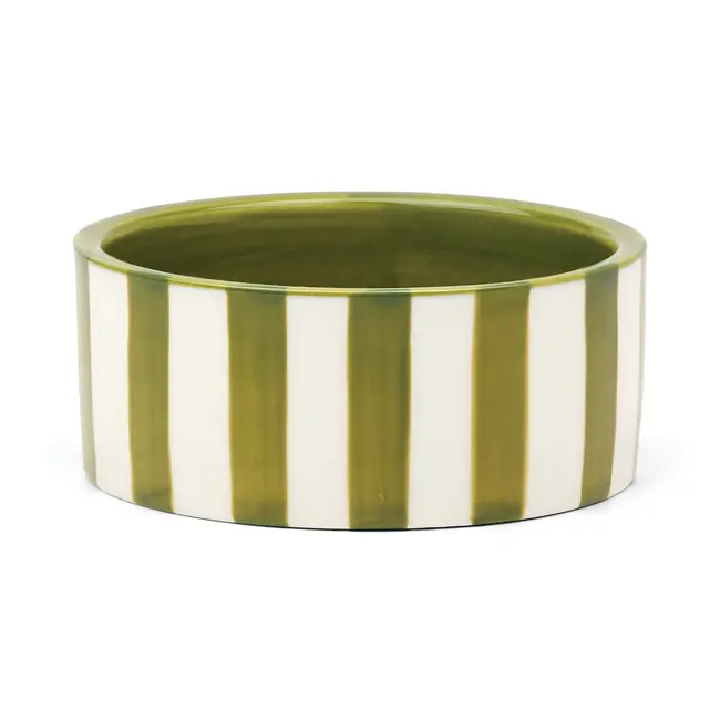 Izzy Wine Coaster - Green Stripe