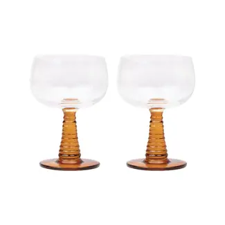 Romy Wine Glass - Amber (Set of 2)