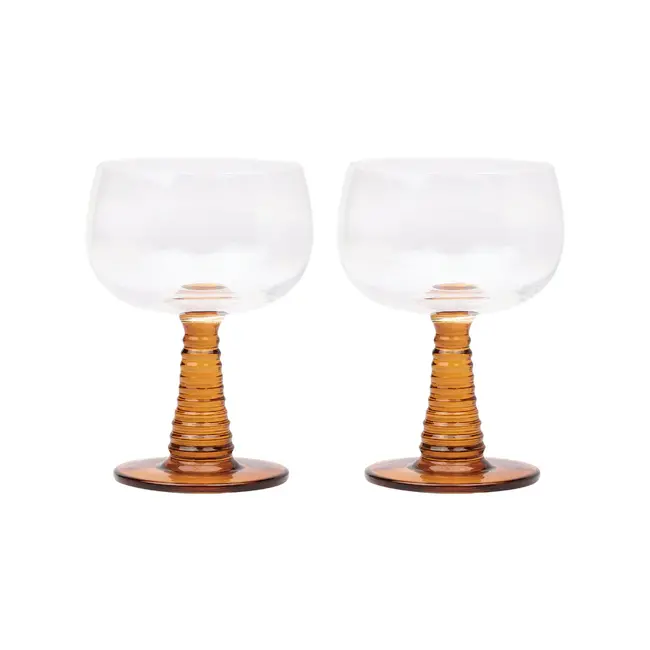 Romy Wine Glass - Amber (Set of 2)