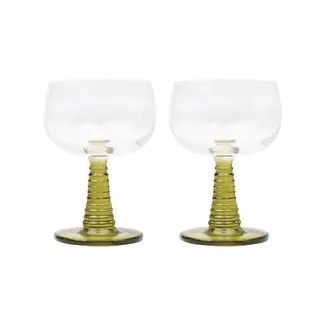 Romy Wine Glass - Olive (Set of 2)