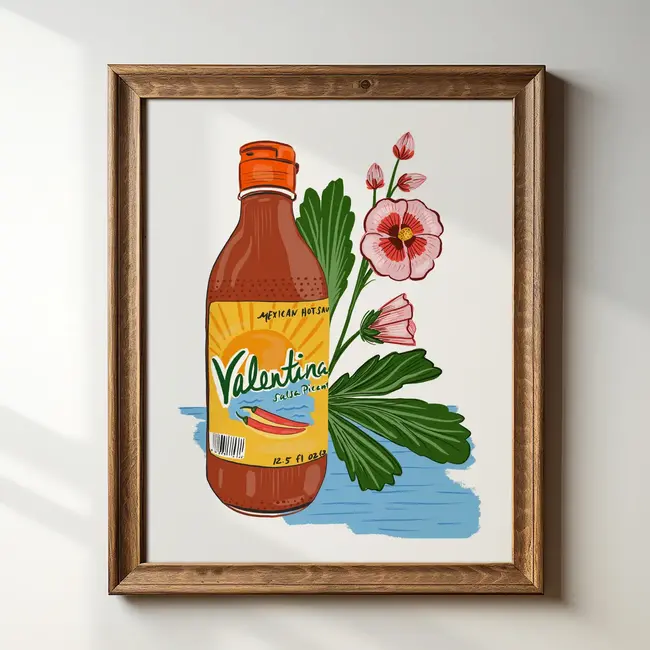 Tara Reed Valentina Hot Sauce Art Print 8x10