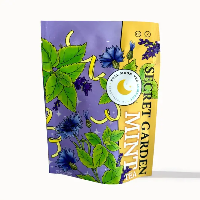 Full Moon Tea Company Secret Garden Mint Herbal Loose Leaf Tea