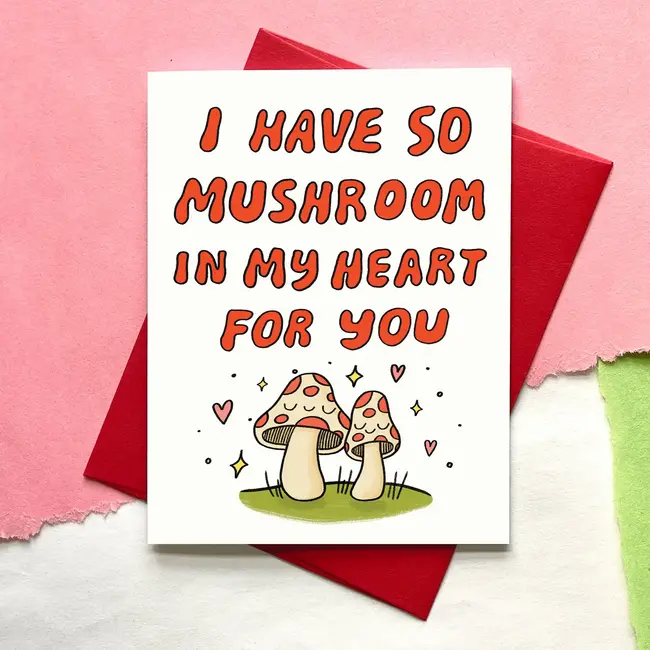 Aviate Press Mushroom Love Card