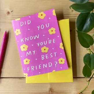 Aviate Press Best Friend Card