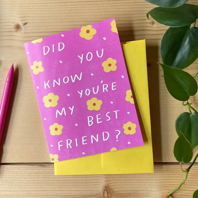 Aviate Press Best Friend Card