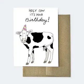 Aviate Press Holy Cow Birthday Card