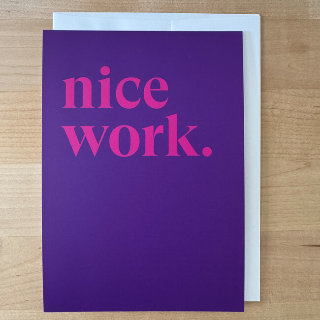 yellowDog : creative ITYSK Nice Work Card