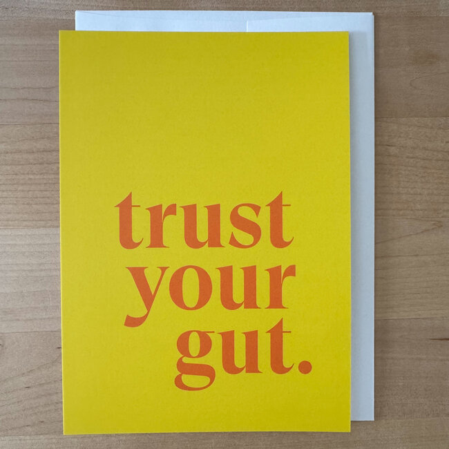 yellowDog : creative ITYSK Trust Your Gut Card