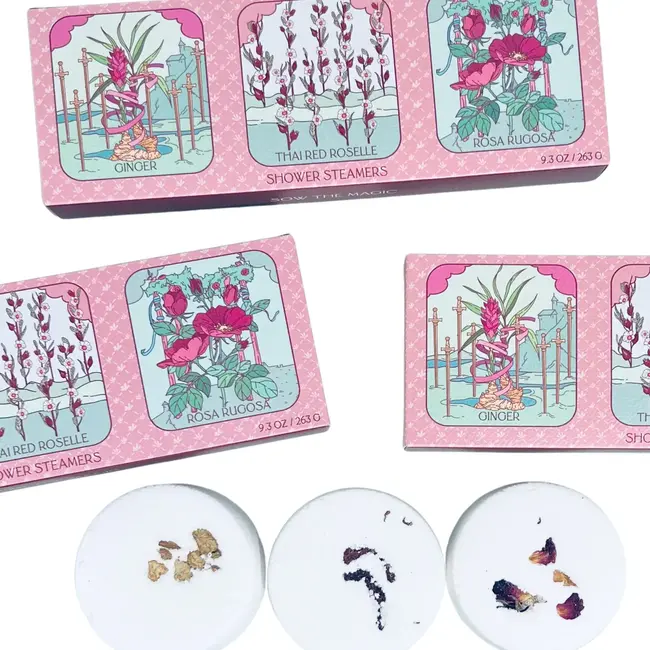 Sow the Magic Shower Steamer Set - Floral w/Botanicals