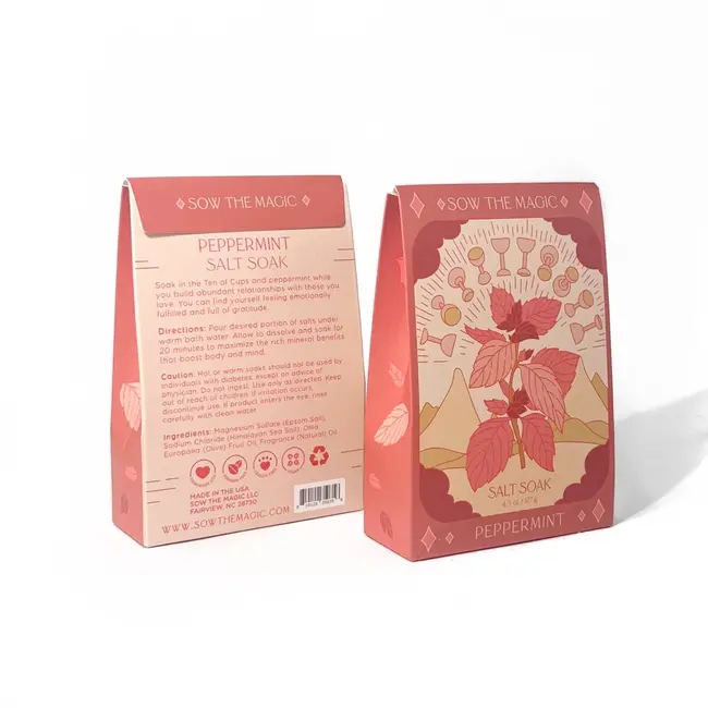 Sow the Magic Bath Salt Soak - Peppermint Tarot