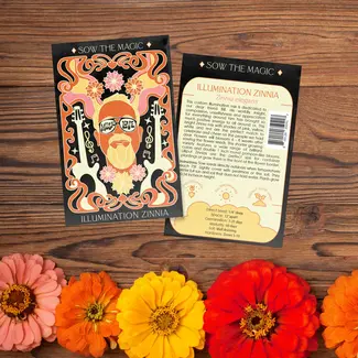 Sow the Magic Tarot Garden + Gift Seed Packet - Illumination Zinnia