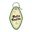 Hello Darlin Embroidered Keychain