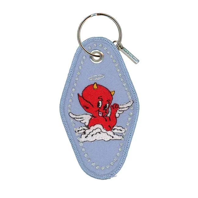 Just Like Heaven Embroidered Keychain