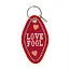 Love Fool Embroidered Keychain