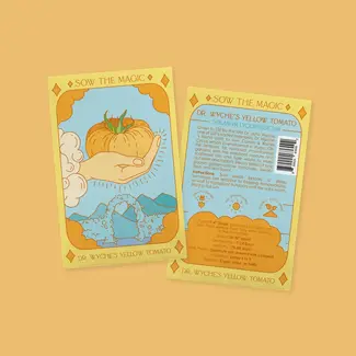 Sow the Magic Tarot Garden + Gift Seed Packet - Dr Wyche's Yellow Tomato