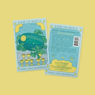 Sow the Magic Tarot Garden + Gift Seed Packet - Moon & Stars Watermelon