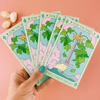 Sow the Magic Tarot Garden + Gift Seed Packet - Triple Curled Parsley