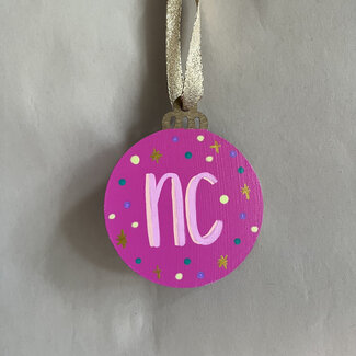 Goose Designworks NC Ornament - Bright Pink