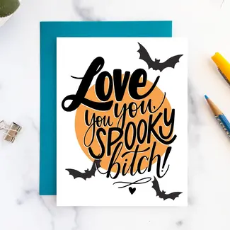 Billie Claire Handmade LLC Spooky Bitch Card