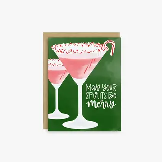 Little Lovelies Studio May Your Spirits Be Merry Holiday Card