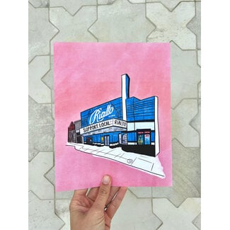 Lindsay's Paperworks The Rialto Art Print 8x10