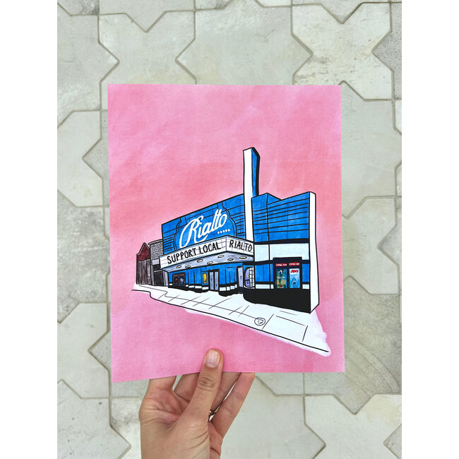 Lindsay's Paperworks The Rialto Art Print 8x10