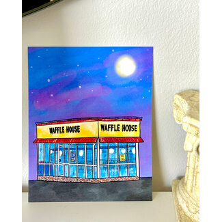 Lindsay's Paperworks Waffle House Art Print 8x10