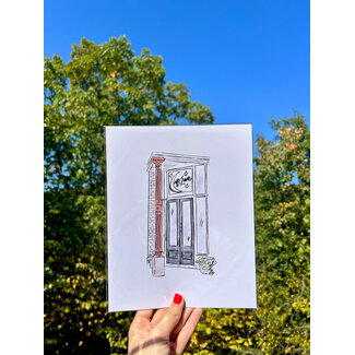 Lindsay's Paperworks Caffe Luna Art Print 8x10