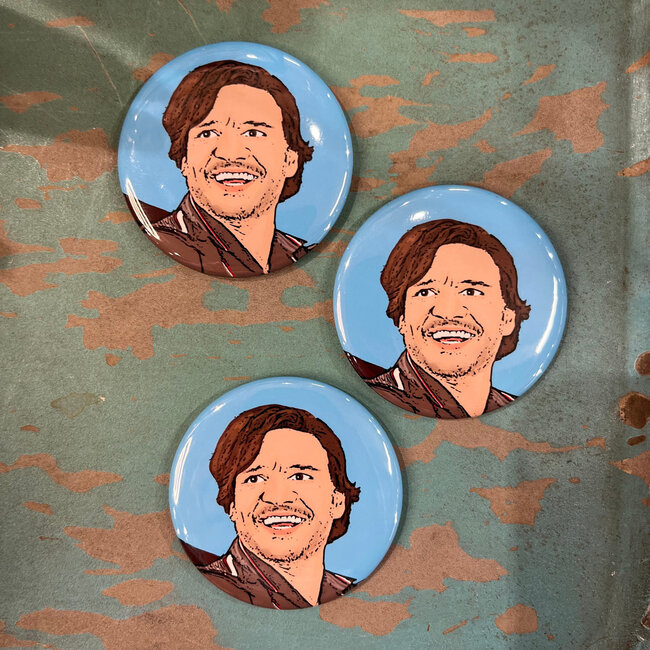 Amy May Pop Art Pedro Pascal Meme Magnet