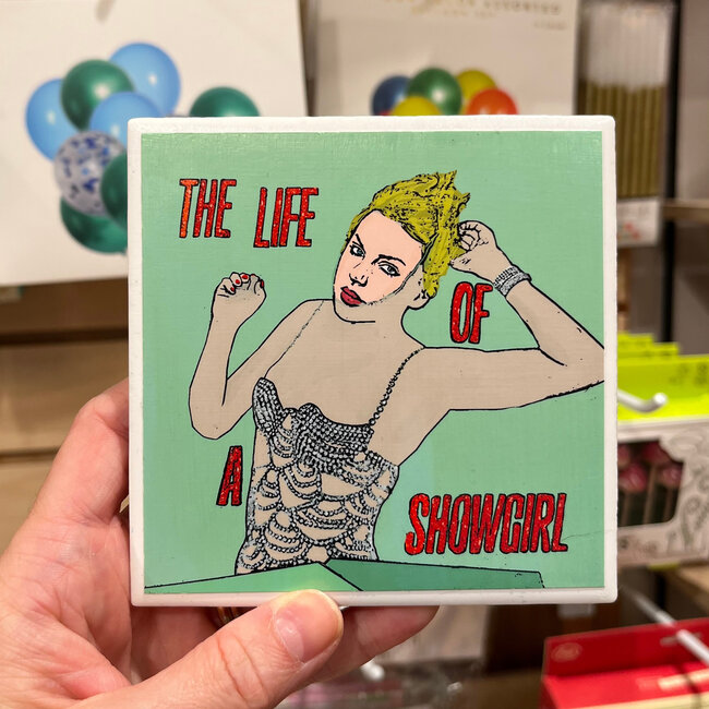 Amy May Pop Art Taylor Swift Showgirl Coaster