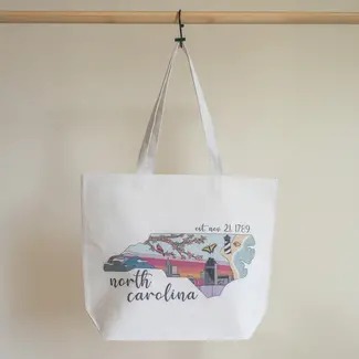 Lindy Stark Designs NC Jumbo Tote Bag