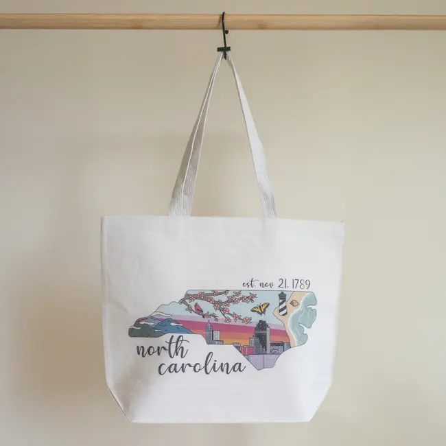 Lindy Stark Designs NC Jumbo Tote Bag