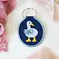 Lindy Stark Designs Duck Embroidered Keychain
