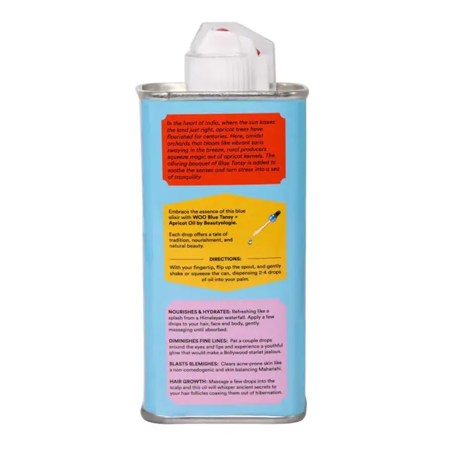 WOO Blue Tansy + Apricot Oil – Calming, Hydrating, and Revitalizing for Skin and Hair