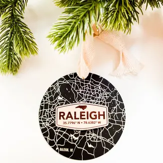 Mae Designs Raleigh Black Metal Ornament