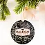 Mae Designs Raleigh Black Metal Ornament