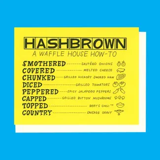 EEW Art & Cards Waffle House Risograph Card