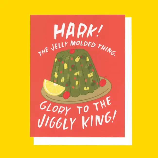EEW Art & Cards Hark The Jiggly King Holiday Card