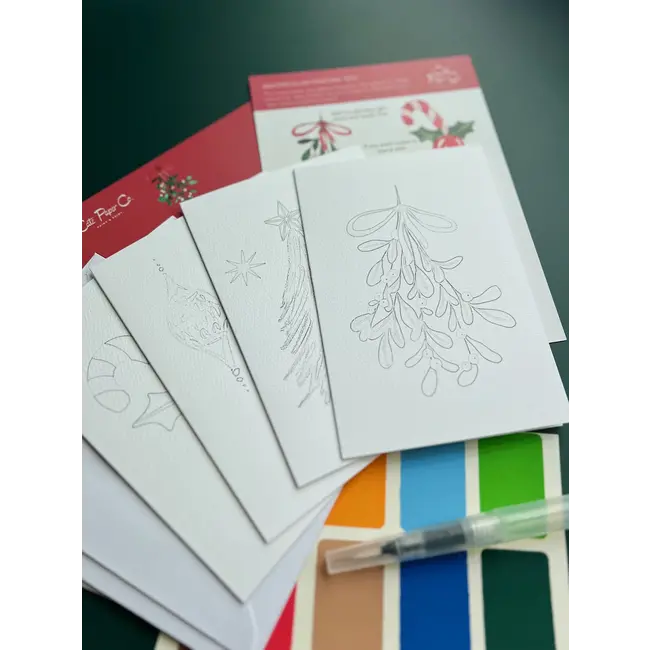 Watercolor Christmas Cards Kit