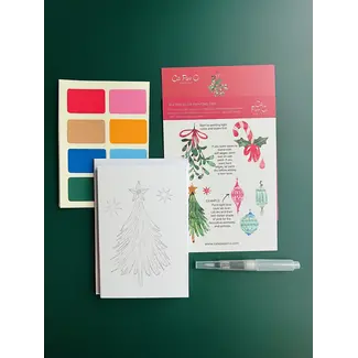 Watercolor Christmas Cards Kit