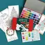 Retro Christmas Watercolor Painting Kit