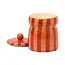 Spiced Apple Candle - Striped Cabana Red/Coral