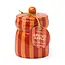 Spiced Apple Candle - Striped Cabana Red/Coral