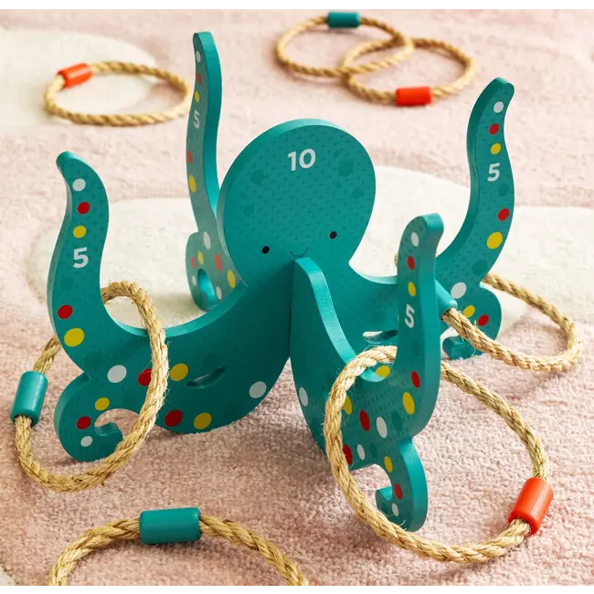 Happy Octopus Wooden Hoopla