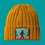 Bigfoot Cryptid Club Cable Knit Beanie (Mustard)
