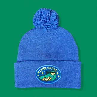 Later Gator Pom Pom Beanie (Blue)