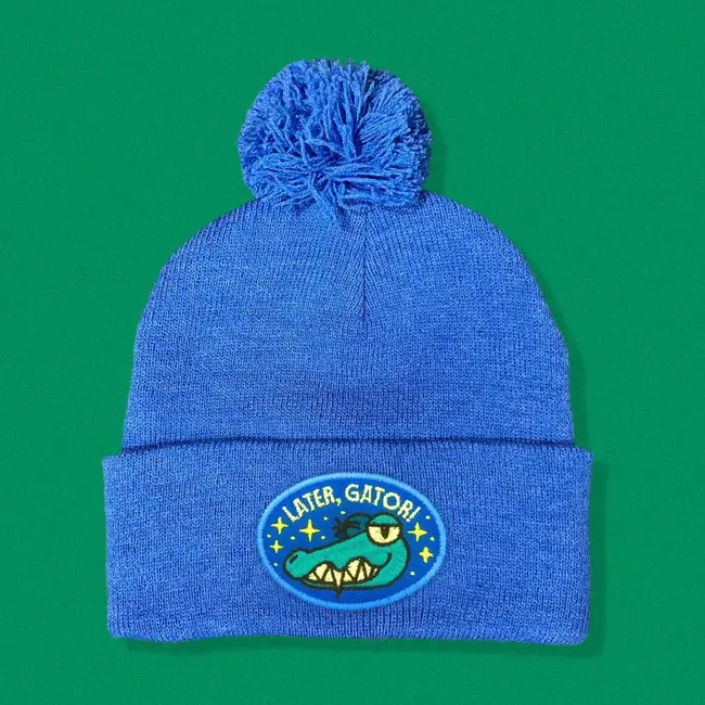 Later Gator Pom Pom Beanie (Blue)