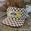Butter Checkered Floppy Hat (Brown/White)