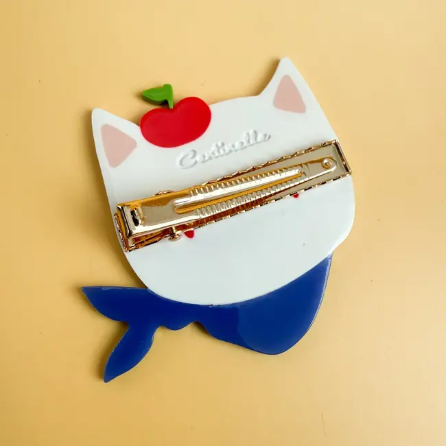 Apples Kitty Cat Hair Clip