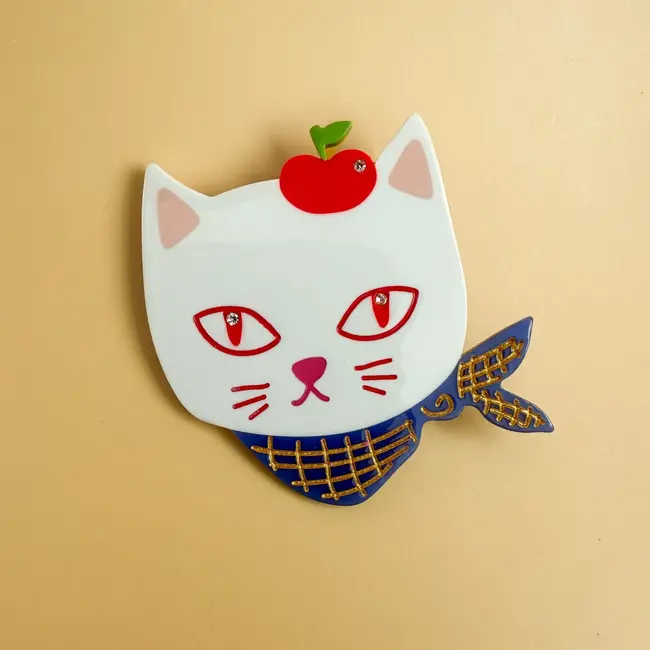 Apples Kitty Cat Hair Clip
